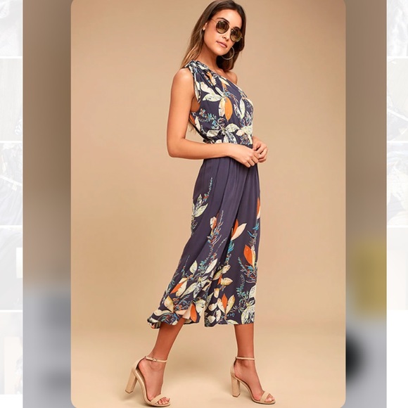 Free People island time asymmetrical jumpsuit - Picture 2 of 14